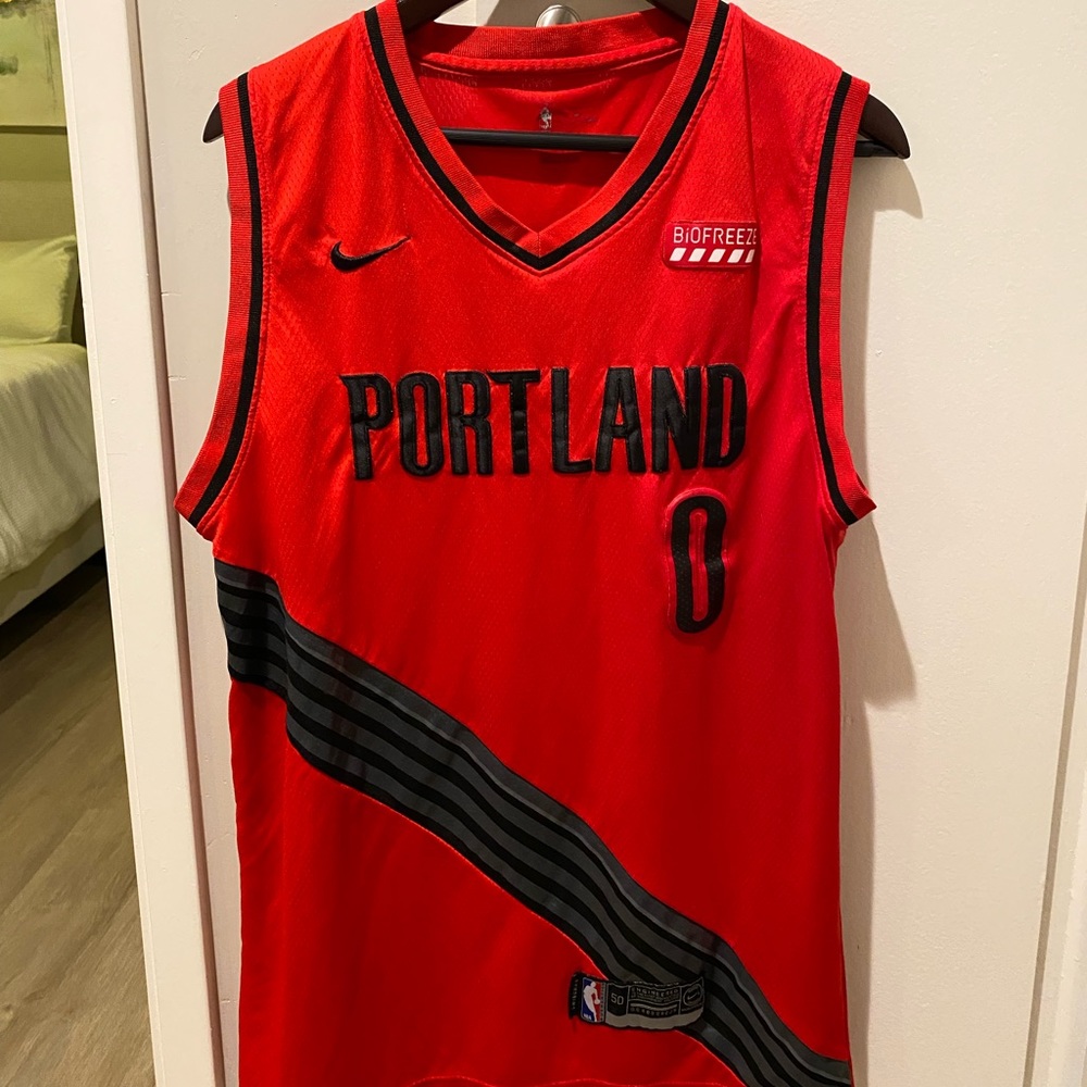 Portland Trailblazers NBA Red & Black Jersey